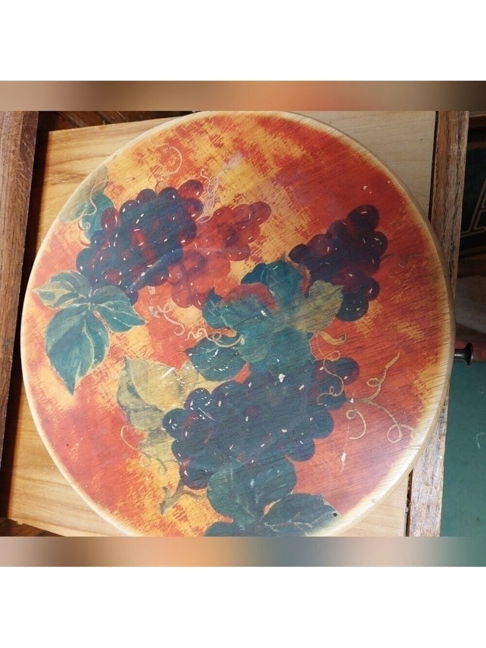 Hand-painted Wooden Turntable